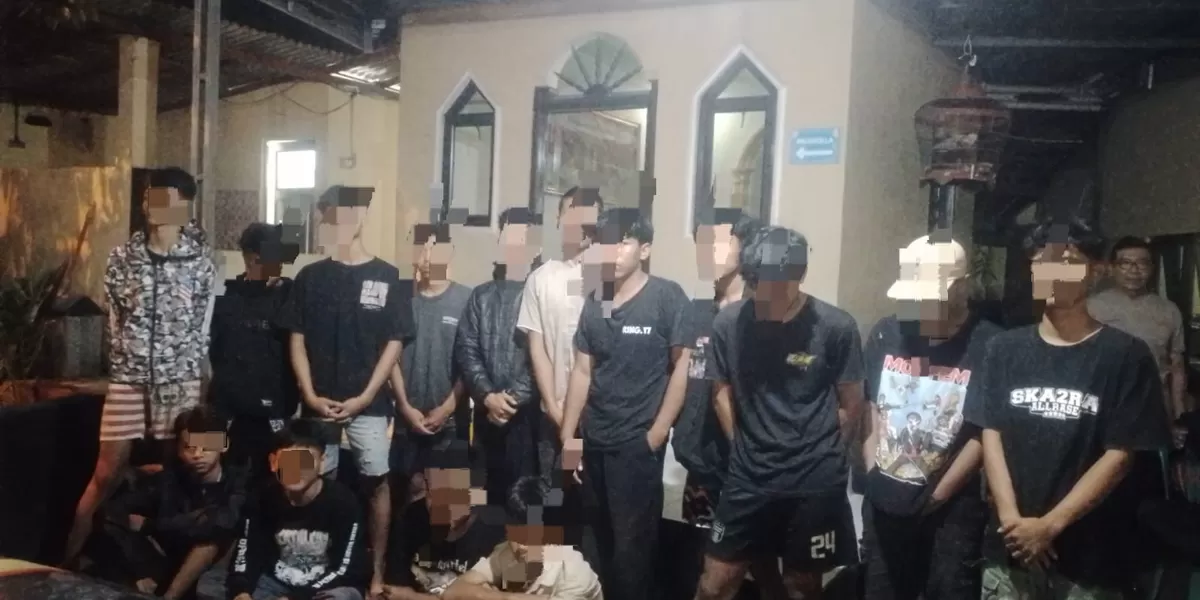 Aksi Perang Sarung, Puluhan Remaja Sukabumi Di Amankan Polisi