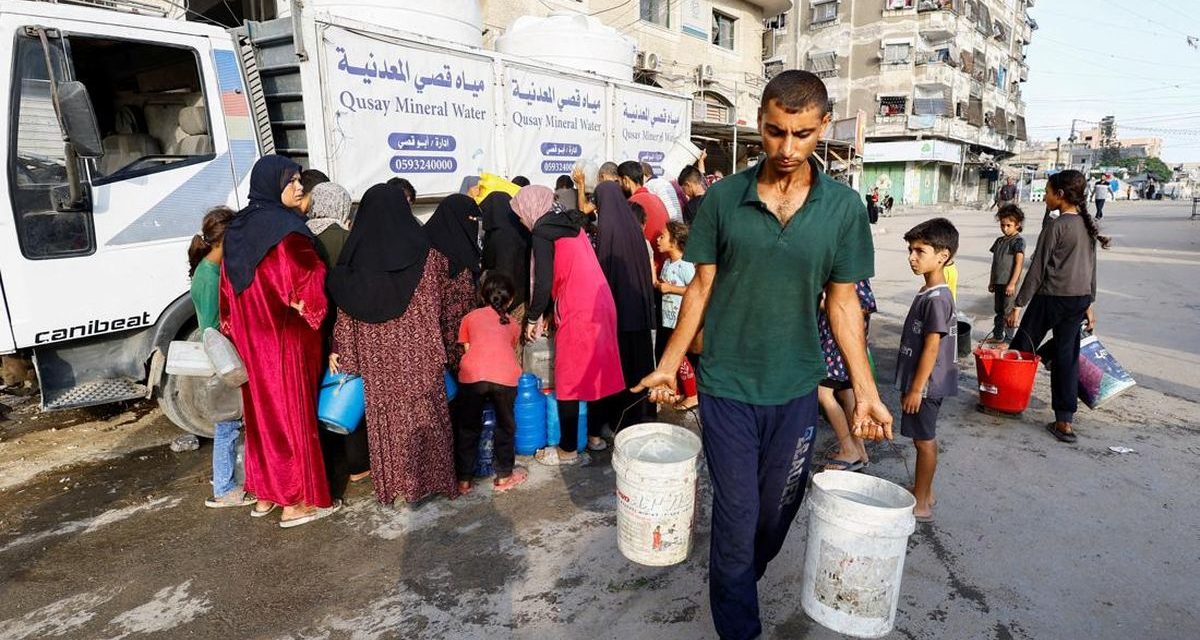 Akses Air Bersih Di Gaza Kian Terbatas Setiap Hari
