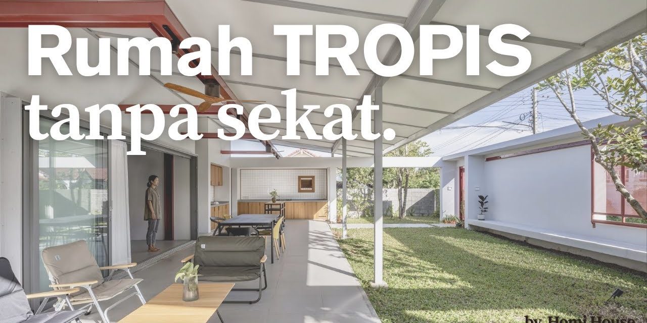 Rumah Farmhouse Modern Di Desa, Adem Tanpa Banyak Sekat