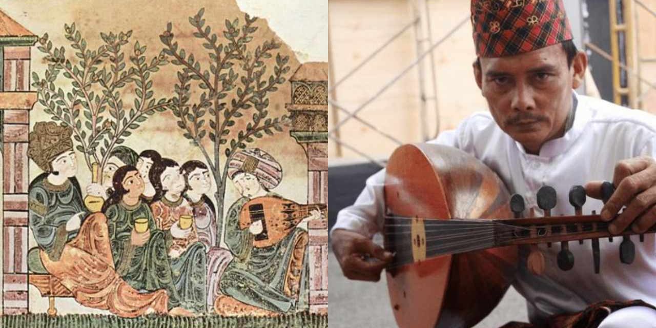 Alat Musik Gambus Pengiring Dalam Pertunjukan Musik Islam
